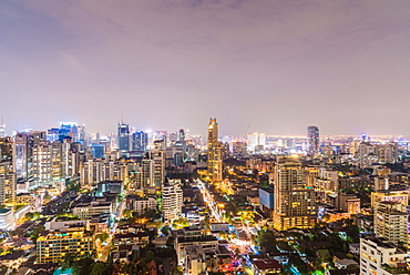 Bangkok at night, Bangkok, Thailand, Southeast Asia, Asia