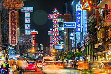 Bangkok at night, Bangkok, Thailand, Southeast Asia, Asia