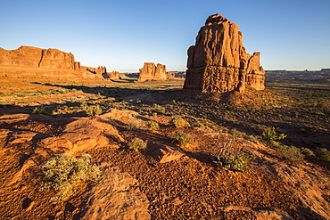 Landscape from La Sal Mountains Viewpoint, Arches National Park, Moab, Utah, United States of America, North America