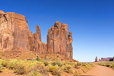 Rock formations, Monument Valley, Navajo Tribal Park, Arizona, United States of America, North America