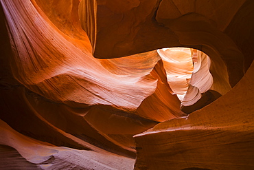 Lights and shadows at Lower Antelope Canyon, Navajo Tribal Park, Arizona, United States of America, North America