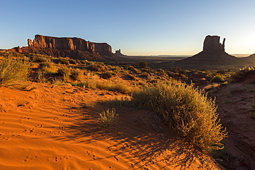 Red sand at Monument Valley, Navajo Tribal Park, Arizona, United States of America, North America