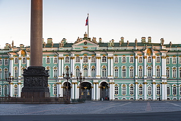 Alexander Column by Winter Palace in St. Petersburg, Russia, Europe