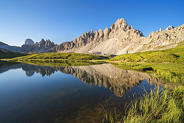 Mountains by Piani Lakes in Italy, Europe