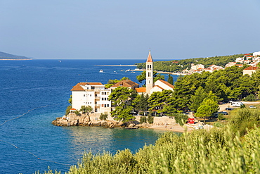 The Dominican Monastery on Glavica peninsula in summer, Bol, Brac island, Split-Dalmatia county, Croatia, Europe