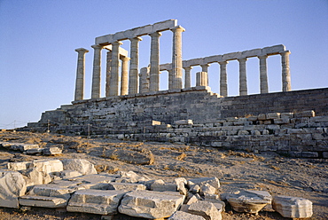 Temple of Poseidon, 5th century, Sounion, Cape Sounion, Greece, Europe