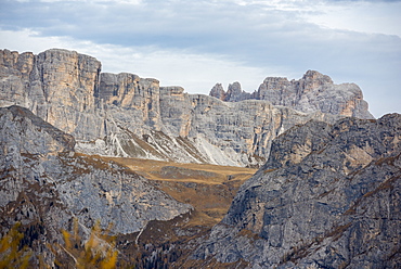 Mondeval in autumn, Dolomites, Veneto, Italy, Europe