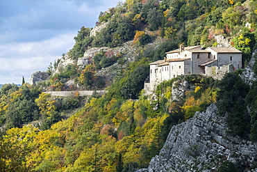 St. Ambrogio Hermitage, Gubbio, Apennines, Umbria, Italy, Europe