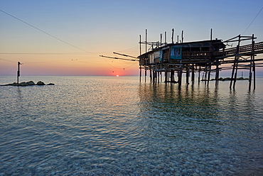 Sunrise, San Vito Chietino, Trabocchi coast, Abruzzo, Italy, Europe