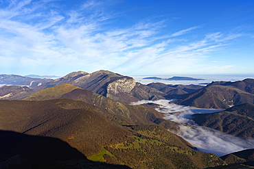 Mount Catria at sunrise, Apennines, Umbria, Italy, Europe