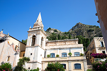 historic old town Taormina in Messina region of Sicily
