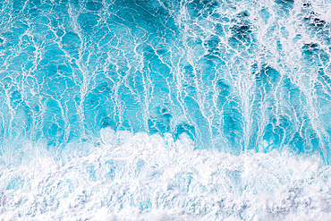abstract aerial view background of blue waves