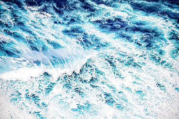 abstract aerial view background of blue waves