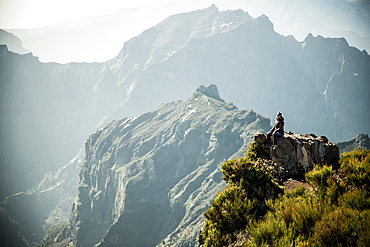 amazing mountain landscape in Madeira Portugal