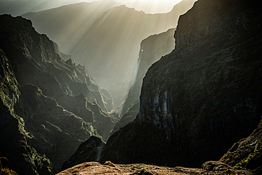 amazing mountain landscape in Madeira Portugal