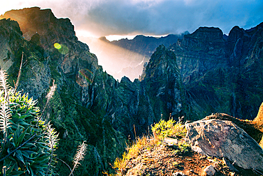 high mountain scenery in Madeira