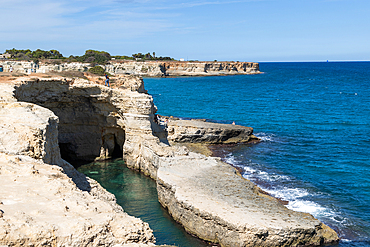 faraglioni di Sant' Andrea in Salento Italy