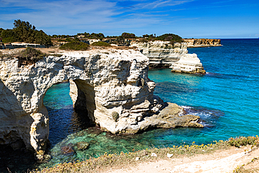 faraglioni di Sant' Andrea in Salento Italy