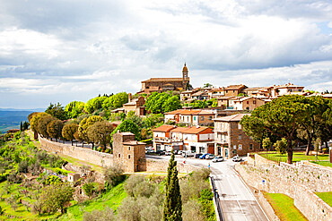 Medieval town of Montalcino, Tuscany, Italy, Europe