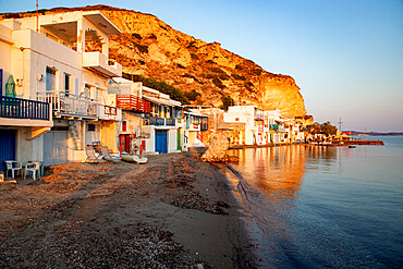 Picturesque colorful village of Klima, Milos island, Cyclades, Greek Islands, Greece, Europe