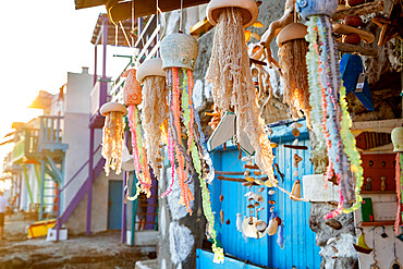 Picturesque colorful village of Klima, Milos island, Cyclades, Greek Islands, Greece, Europe