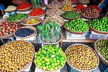 Produce on sale at Dong Xuan market, Hanoi, Indochina, Southeast Asia, Asia