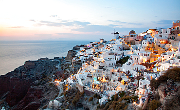 Beautiful Santorini Island, Cyclades, Greek Islands, Greece, Europe