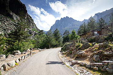 mountain scenery in Corsica France