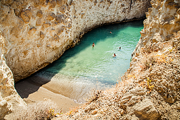 Cave of Papafragas, Milos, Cyclades, Greek Islands, Greece