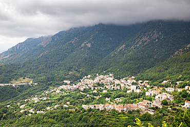 Mountain village, Island of Corsica, France