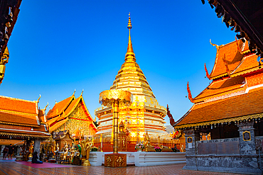 wat Phra That Doi Suthep Buddhist temple in Chiang Mai, Thailand