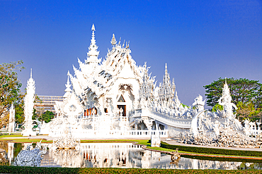 wat Rong Khun The famous White Temple in Chiang Rai, Thailand