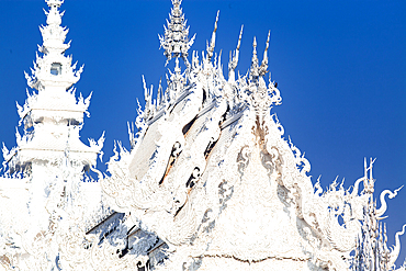 wat Rong Khun The famous White Temple in Chiang Rai, Thailand