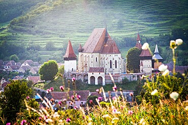 Lutheran fortified church in Biertan (Birthalm), Sibiu County, in the Transylvania region of Romania, Europe