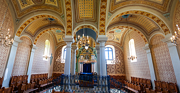 interior of a synagogue Jewish architecture