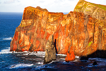 dramatic coastline with rocks of Madeira, Portugal