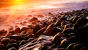 dramatic coastline with rocks of Madeira, Portugal