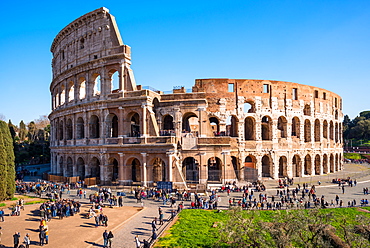 The Colosseum (Flavian Amphitheatre), UNESCO World Heritage Site, Rome, Lazio, Italy, Europe