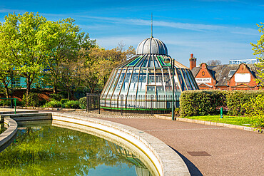 Antiquated glass skylights over Castle Shopping Mall in Norwich City centre, Norwich, Norfolk, East Anglia, England, United Kingdom, Europe