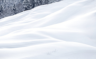 Snow dunes, Switzerland, Europe