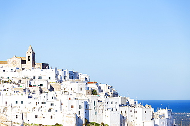 The white village of Ostuni called The White City, Ostuni, Apulia, Italy, Europe