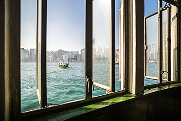 Star Ferry between Hong Kong Island and Kowloon, Hong Kong, China, Asia