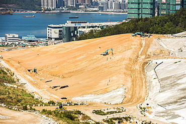 Landfill site, Kowloon, Hong Kong, China, Asia