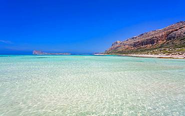 Balos Bay Beach, Gramvousa Peninsula, Crete, Greek Islands, Greece, Europe