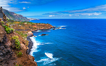 The coastline of Los Realejos in Tenerife, Canary Islands, Spain, Atlantic, Europe