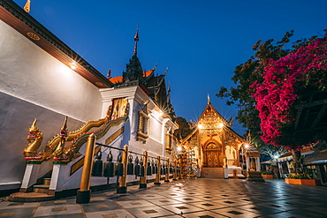 Sunrise at Wat Phra That Doi Suthep temple, Chiang Mai, Thailand, Southeast Asia, Asia