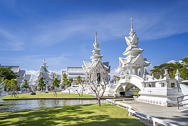 Wat Rong Khun (White Temple), Chiang Rai, Northern Thailand, Thailand, Southeast Asia, Asia