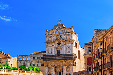 Ortygia Santa Lucia alla Badia deconsecrated Baroque Roman Catholic Church, Syracuse, Sicily, Italy, Mediterranean, Europe