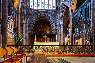 High Altar in Manchester Cathedral, Manchester, England, United Kingdom, Europe