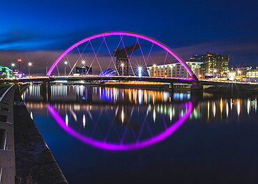 The Clyde Arc, River Clyde, Glasgow, Scotland, United Kingdom, Europe